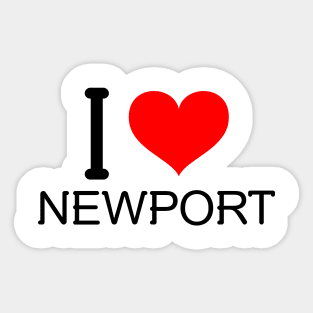 I love newport Sticker